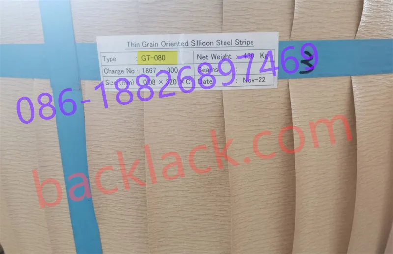 Japanese High Permeability Gt Series Steel Low Core Loss 0.08Mm Thickness Fully Certified For Aerospace